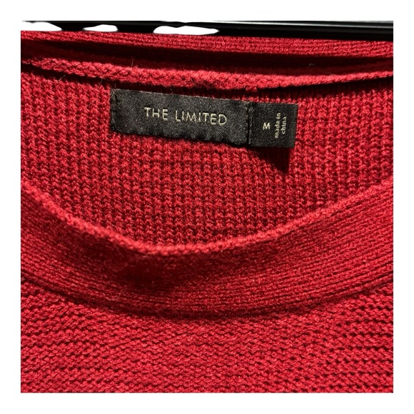 The Limited Red Boat Neck Long Sleeve Sweater Dress - Picture 3 of 4